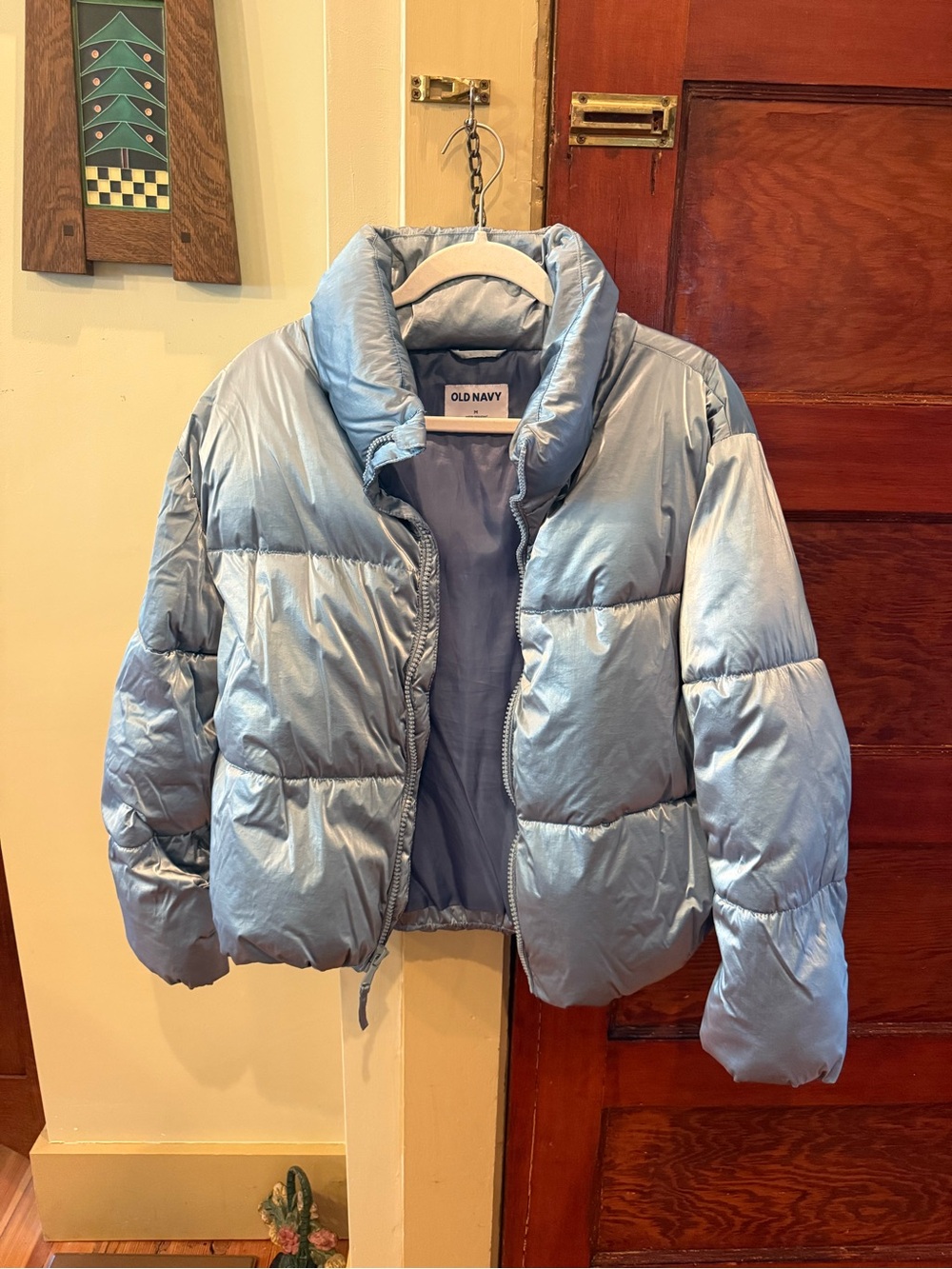 Old Navy Light Blue Puffer Jacket